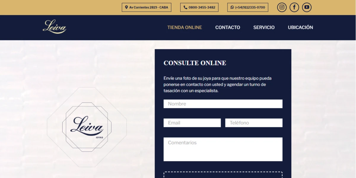 Sitio web anterior